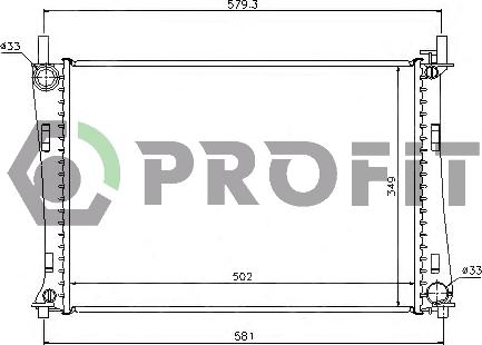 Profit PR 2562A3 - Radiateur, refroidissement du moteur cwaw.fr