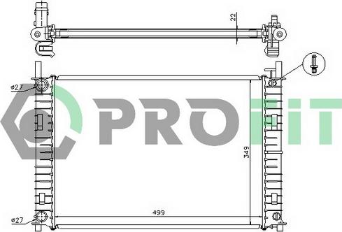 Profit PR 2562A2 - Radiateur, refroidissement du moteur cwaw.fr