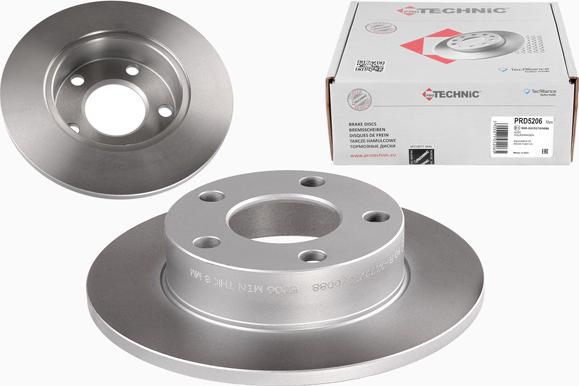 Protechnic PRD5206 - Disque de frein cwaw.fr