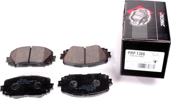 Protechnic PRP1366 - Kit de plaquettes de frein, frein à disque cwaw.fr