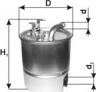 PZL Filters PD623 - Filtre à carburant cwaw.fr