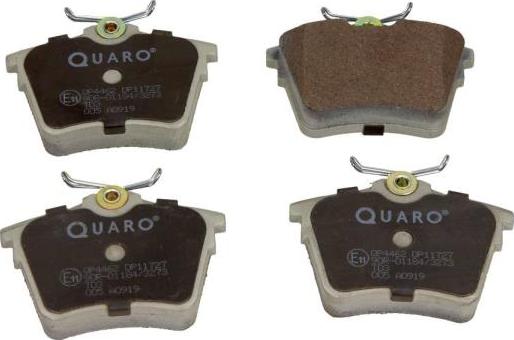 QUARO QP4462 - Kit de plaquettes de frein, frein à disque cwaw.fr