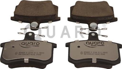 QUARO QP4860C - Kit de plaquettes de frein, frein à disque cwaw.fr