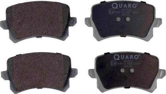 QUARO QP4222 - Kit de plaquettes de frein, frein à disque cwaw.fr