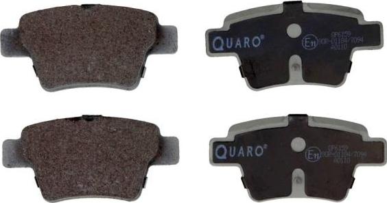 QUARO QP6159 - Kit de plaquettes de frein, frein à disque cwaw.fr