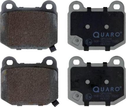 QUARO QP6104 - Kit de plaquettes de frein, frein à disque cwaw.fr