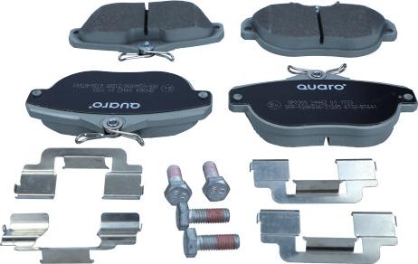 QUARO QP0900 - Kit de plaquettes de frein, frein à disque cwaw.fr