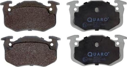 QUARO QP0137 - Kit de plaquettes de frein, frein à disque cwaw.fr