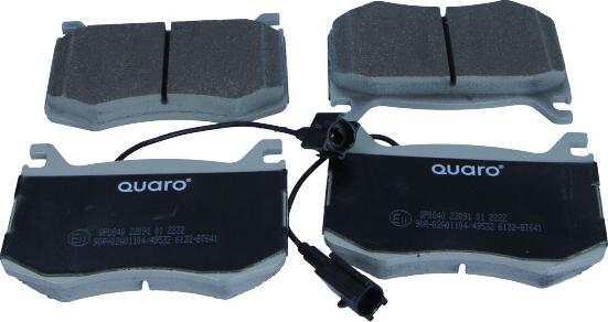 QUARO QP0840 - Kit de plaquettes de frein, frein à disque cwaw.fr