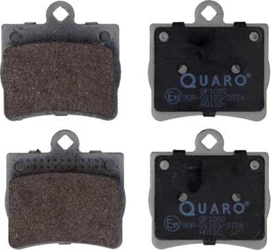 QUARO QP1092 - Kit de plaquettes de frein, frein à disque cwaw.fr