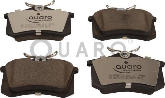 QUARO QP7107C - Kit de plaquettes de frein, frein à disque cwaw.fr