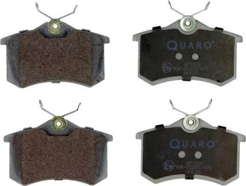 QUARO QP7107 - Kit de plaquettes de frein, frein à disque cwaw.fr