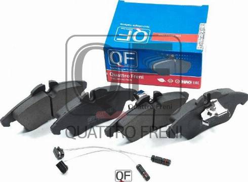 Quattro Freni QF500120 - Kit de plaquettes de frein, frein à disque cwaw.fr