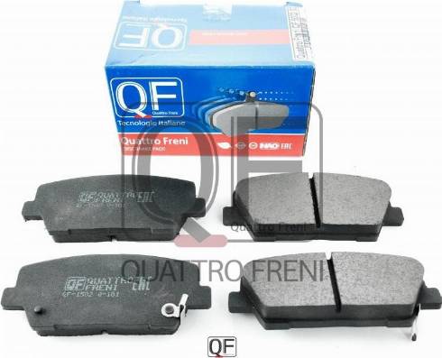 Quattro Freni QF500202 - Kit de plaquettes de frein, frein à disque cwaw.fr