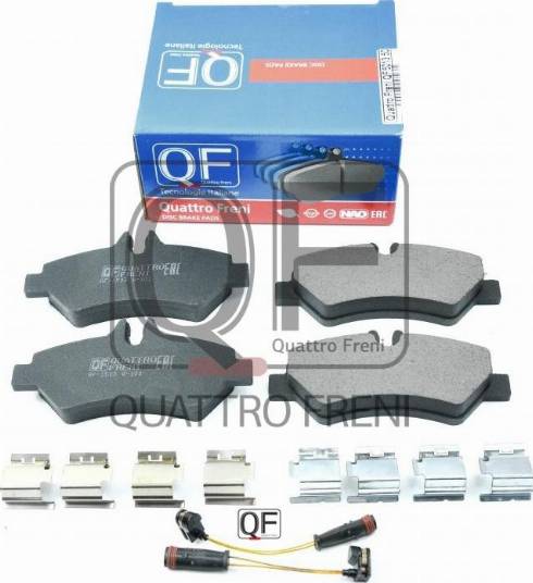 Quattro Freni QF501350 - Kit de plaquettes de frein, frein à disque cwaw.fr