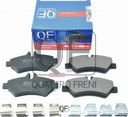 Quattro Freni QF501351 - Kit de plaquettes de frein, frein à disque cwaw.fr