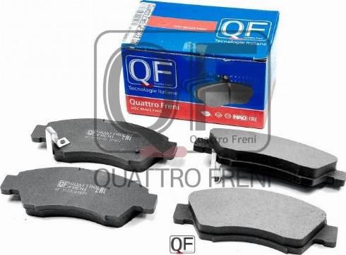 Quattro Freni QF502302 - Kit de plaquettes de frein, frein à disque cwaw.fr