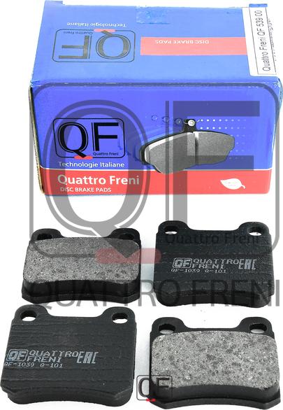 Quattro Freni QF53900 - Kit de plaquettes de frein, frein à disque cwaw.fr