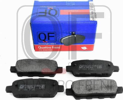 Quattro Freni QF63100 - Kit de plaquettes de frein, frein à disque cwaw.fr