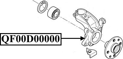 Quattro Freni QF00D00000 - Fusée d'essieu, suspension de roue cwaw.fr