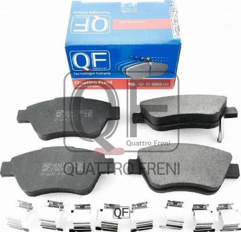 Quattro Freni QF89951 - Kit de plaquettes de frein, frein à disque cwaw.fr