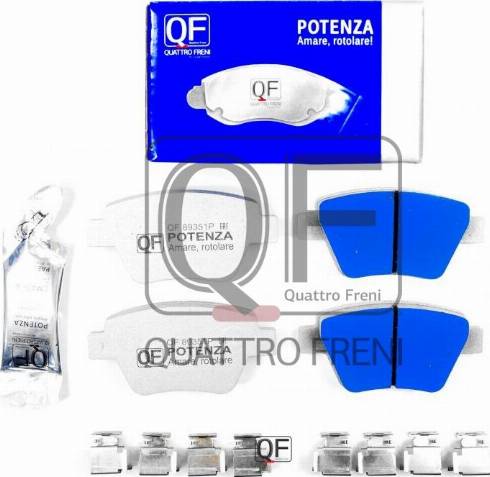 Quattro Freni QF89351P - Kit de plaquettes de frein, frein à disque cwaw.fr