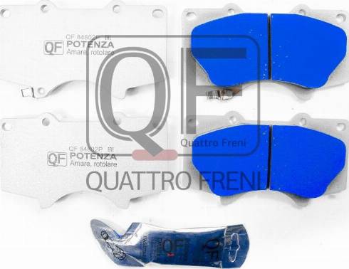 Quattro Freni QF84802P - Kit de plaquettes de frein, frein à disque cwaw.fr