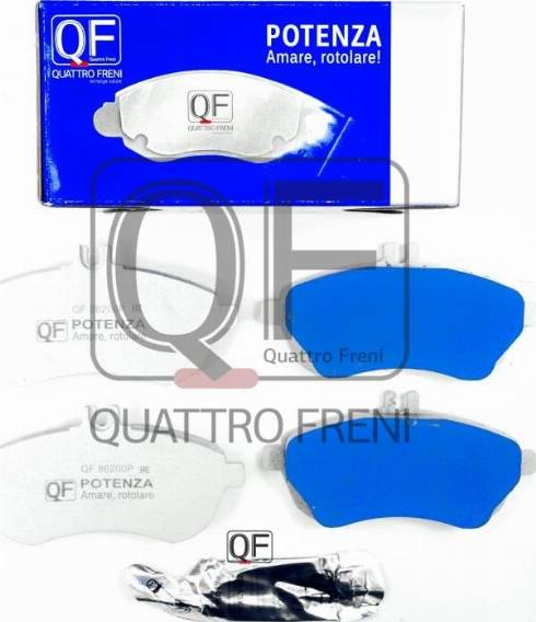 Quattro Freni QF86200P - Kit de plaquettes de frein, frein à disque cwaw.fr