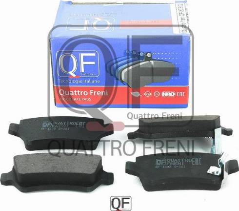 Quattro Freni QF80302 - Kit de plaquettes de frein, frein à disque cwaw.fr