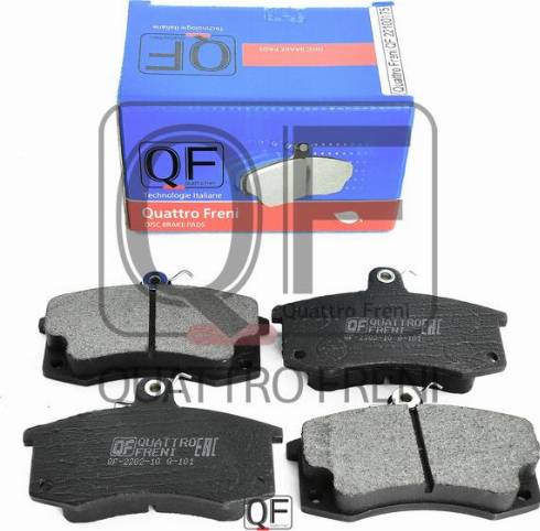 Quattro Freni QF22100175 - Kit de plaquettes de frein, frein à disque cwaw.fr