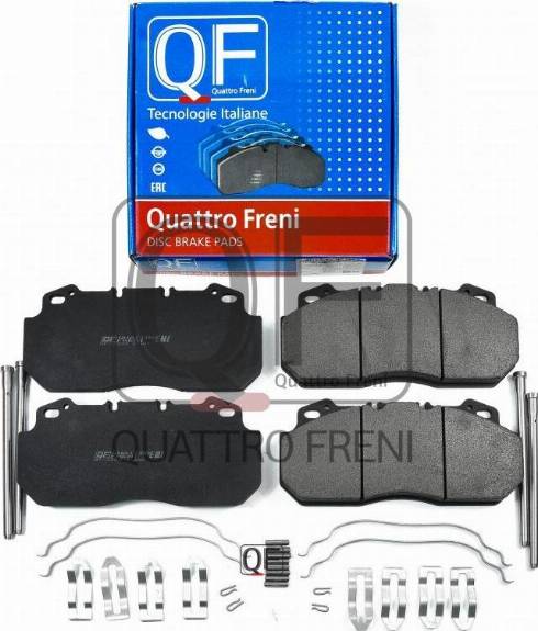 Quattro Freni QF72050 - Kit de plaquettes de frein, frein à disque cwaw.fr