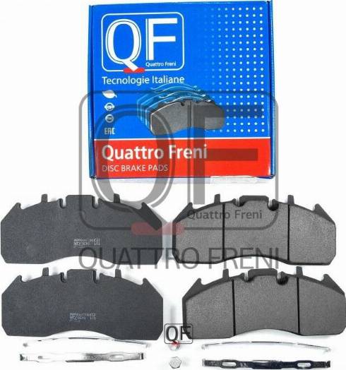 Quattro Freni QF72150 - Kit de plaquettes de frein, frein à disque cwaw.fr