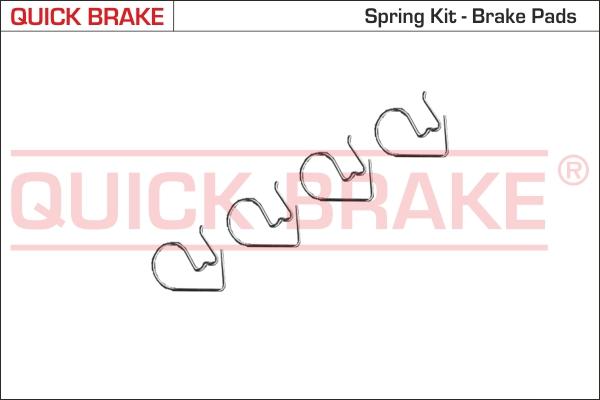 QUICK BRAKE 9114K-02 - Kit d'accessoires, plaquette de frein à disque cwaw.fr