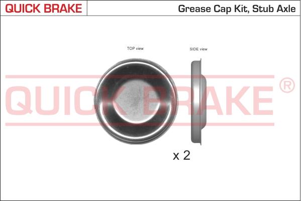 QUICK BRAKE 9826K - Bonnette / tête / bout, roulement de roue cwaw.fr