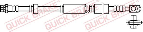 QUICK BRAKE 58.892X - Flexible de frein cwaw.fr