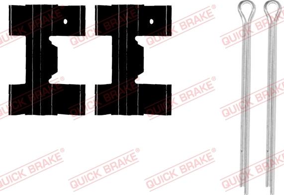 QUICK BRAKE 109-0951-1 - Kit d'accessoires, plaquette de frein à disque cwaw.fr