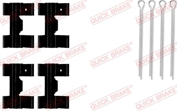 QUICK BRAKE 1090951 - Kit d'accessoires, plaquette de frein à disque cwaw.fr