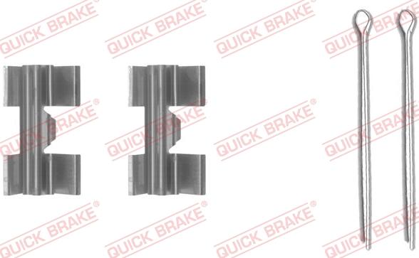 QUICK BRAKE 109-0969-1 - Kit d'accessoires, plaquette de frein à disque cwaw.fr