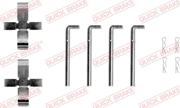 QUICK BRAKE 1090968 - Kit d'accessoires, plaquette de frein à disque cwaw.fr