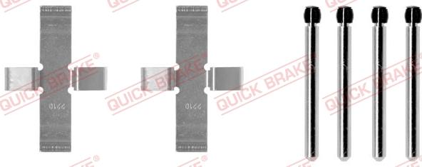 QUICK BRAKE 109-0902 - Kit d'accessoires, plaquette de frein à disque cwaw.fr