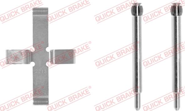 QUICK BRAKE 109-0980-1 - Kit d'accessoires, plaquette de frein à disque cwaw.fr