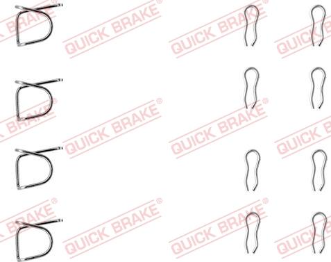 QUICK BRAKE 1090939 - Kit d'accessoires, plaquette de frein à disque cwaw.fr