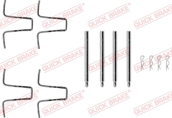 QUICK BRAKE 109-0976 - Kit d'accessoires, plaquette de frein à disque cwaw.fr