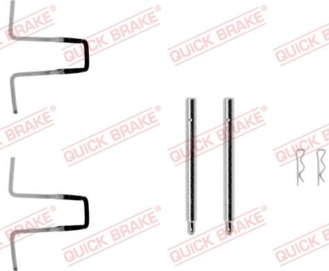 QUICK BRAKE 109-0977-1 - Kit d'accessoires, plaquette de frein à disque cwaw.fr