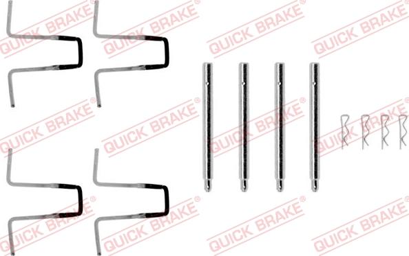 QUICK BRAKE 1090977 - Kit d'accessoires, plaquette de frein à disque cwaw.fr