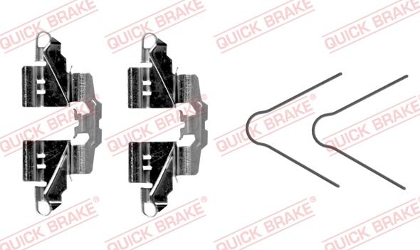 QUICK BRAKE 109-0098R-1 - Kit d'accessoires, plaquette de frein à disque cwaw.fr