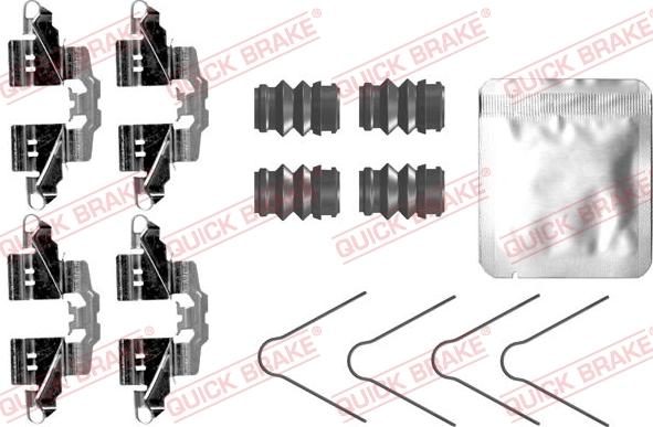 QUICK BRAKE 109-0098 - Kit d'accessoires, plaquette de frein à disque cwaw.fr