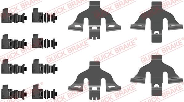 QUICK BRAKE 1090092 - Kit d'accessoires, plaquette de frein à disque cwaw.fr