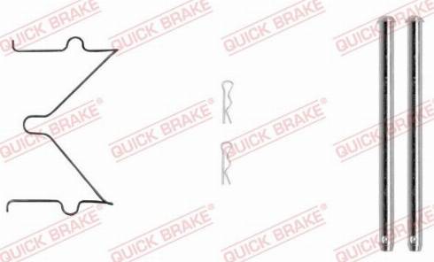 QUICK BRAKE 109-0040-1 - Kit d'accessoires, plaquette de frein à disque cwaw.fr