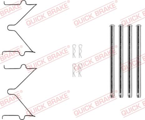 QUICK BRAKE 1090040 - Kit d'accessoires, plaquette de frein à disque cwaw.fr